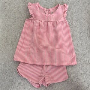 Baby Gap Pink Striped Kids Pajamas